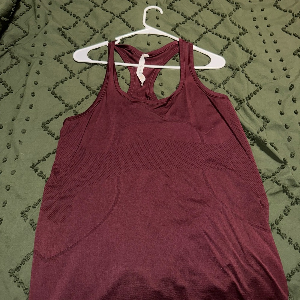 Lululemon Athletica Maroon Tank Top